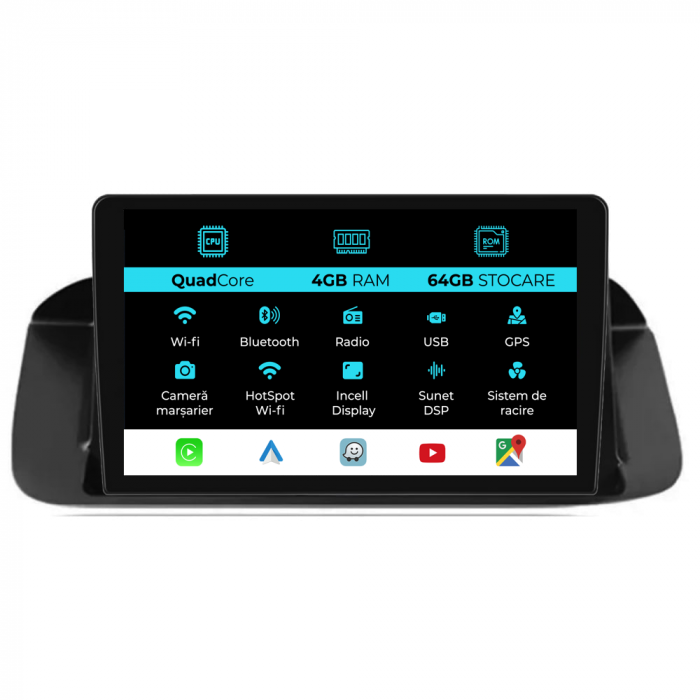 Navigatie Dedicata Honda Accord VIII (2008-2012),QuadCore, 9Inch 4Gb Ram, 64Gb Stocare, Carplay [1]