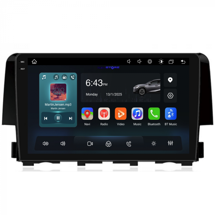 Navigatie Dedicata Honda Civic (2015-2021), 9Inch, 2Gb Ram, 32Gb Stocare, Carplay [5]