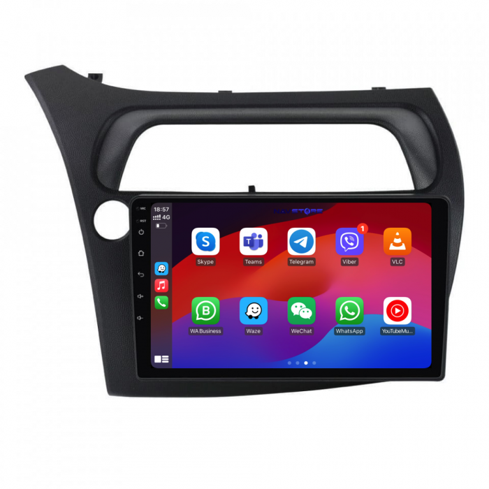 Navigatie Dedicata Honda Civic Hatchback (2006 - 2011), 9Inch, 4Gb Ram, 64Gb Stocare, Carplay [4]
