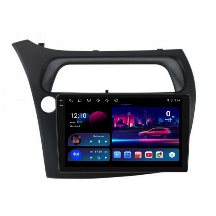 Navigatie Dedicata Honda Civic VII Hatchback (2006-2011),QuadCore, 9Inch, 4Gb Ram, 64Gb Stocare, Carplay [4]