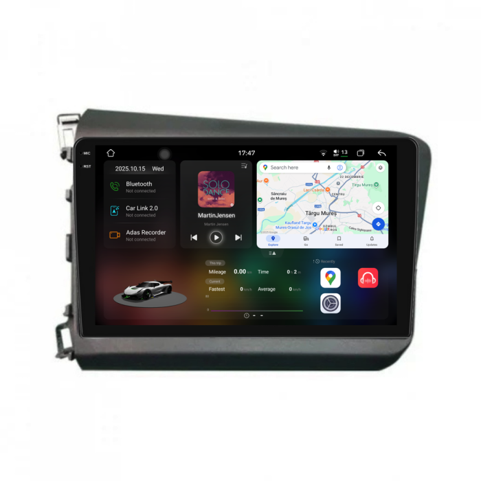 Navigatie Dedicata Honda Civic IX Sedan (2011-2015), 2K, 12Gb Ram, 256Gb Stocare, Carplay [1]