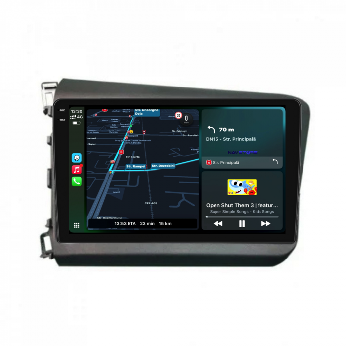 Navigatie Dedicata Honda Civic IX Sedan  (2011-2015), 9Inch, 6Gb Ram, 128Gb Stocare, Carplay [2]