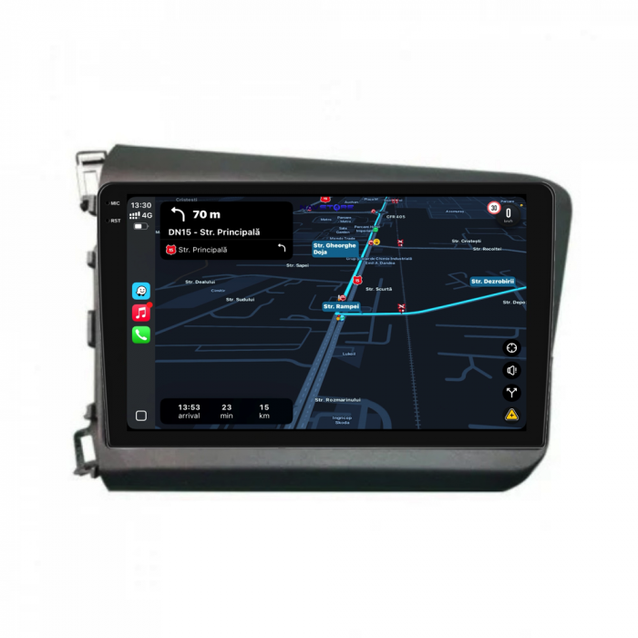 Navigatie Dedicata Honda Civic IX Sedan  (2011-2015), 9Inch, 6Gb Ram, 128Gb Stocare, Carplay [3]