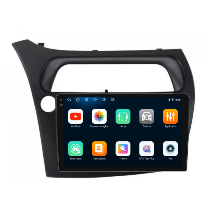 Navigatie Dedicata Honda Civic VII Hatchback (2006-2011), 9Inch, 6Gb Ram, 128Gb Stocare, Carplay [6]