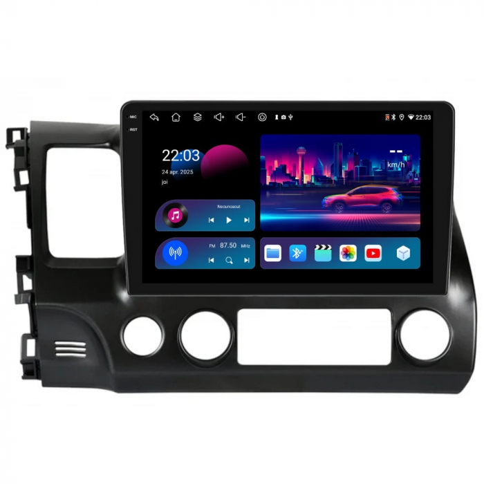 Navigatie Dedicata Honda Civic VIII Sedan (2006-2011),10Inch, 6Gb Ram, 128Gb Stocare, Carplay [6]