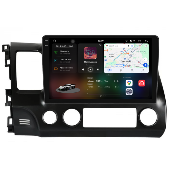 Navigatie Dedicata Honda Civic VIII Sedan (2006-2011),2K, 12Gb Ram, 256Gb Stocare, Carplay [1]