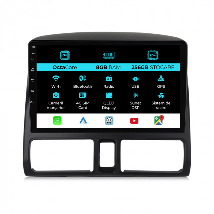 Navigatie Dedicata Honda CR-V (2001 - 2006), 9Inch, 8Gb Ram, 256Gb Stocare, Carplay [1]