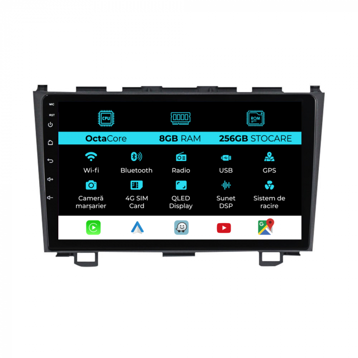 Navigatie Dedicata Honda CR-V (2006 - 2012), 9Inch, 8Gb Ram, 256Gb Stocare, Carplay [1]