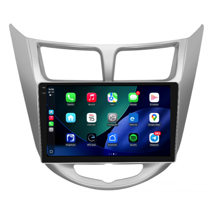 Navigatie Dedicata Hyundai Accent (2011-2016), 2K, 8Gb Ram, 256Gb Stocare, Android Auto, Carplay [3]