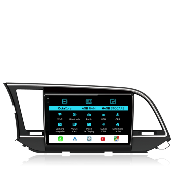 Navigatie Dedicata Hyundai Elantra (2015-2018), 2K, 4Gb Ram, 64Gb stocare, Carplay [1]