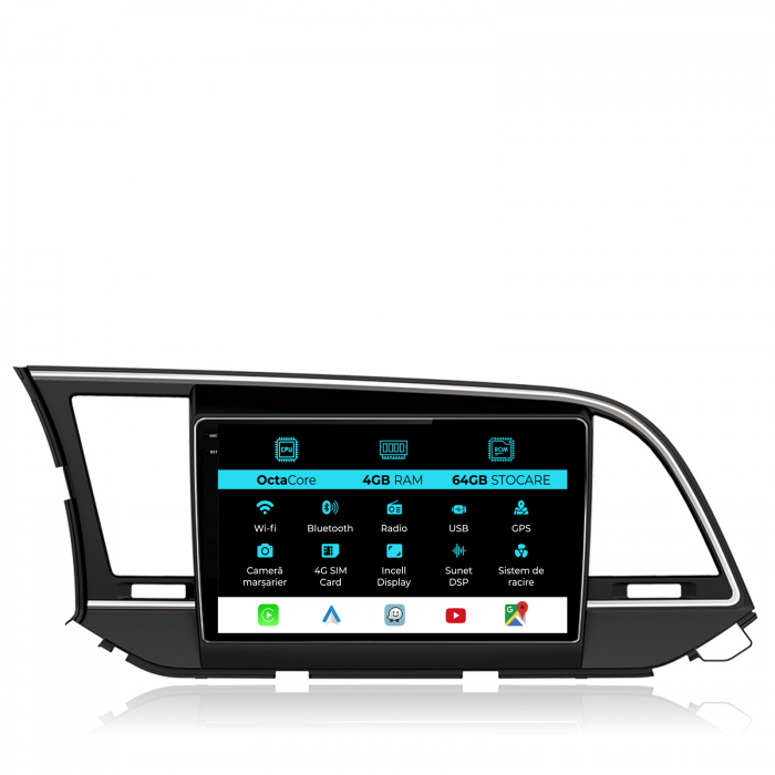 Navigatie Dedicata Hyundai Elantra (2015-2018), 9 Inch, 4Gb Ram, 64Gb stocare, Carplay [1]