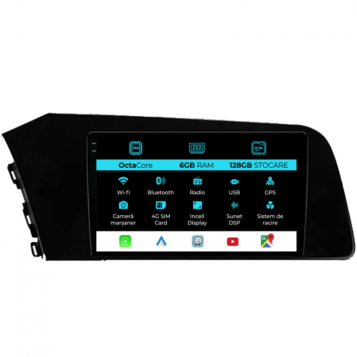 Navigatie Dedicata Hyundai Elantra (2020-2025), 9Inch, 6Gb Ram, 128Gb Stocare, Carplay [1]