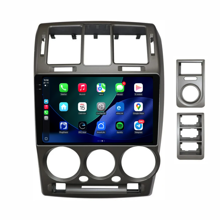 Navigatie Dedicata Hyundai Getz (2001-2011),QuadCore, 9Inch, 4Gb Ram, 64Gb Stocare, Carplay [3]