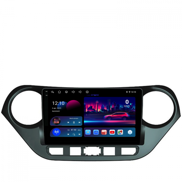 Navigatie Dedicata Hyundai I10 (2013-2017), 9Inch, 6Gb Ram, 128Gb Stocare, Carplay [4]