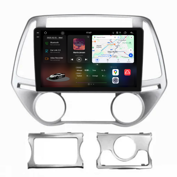 Navigatie Dedicata Hyundai I20 (2011-2015), 2K, 12Gb Ram, 256Gb Stocare, Carplay [1]
