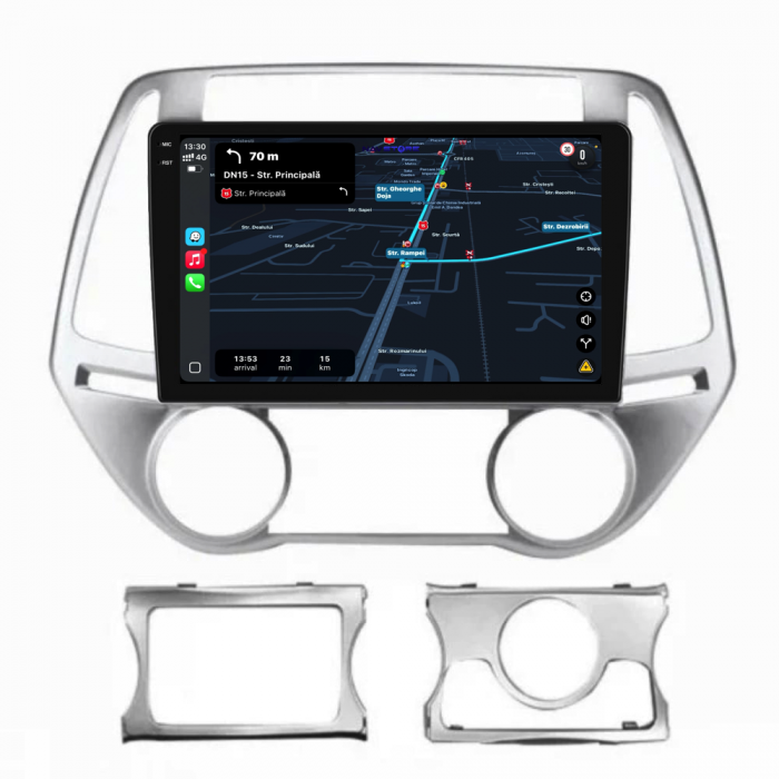 Navigatie Dedicata Hyundai I20 (2011-2015), 9Inch, 6Gb Ram, 128Gb Stocare, Carplay [3]