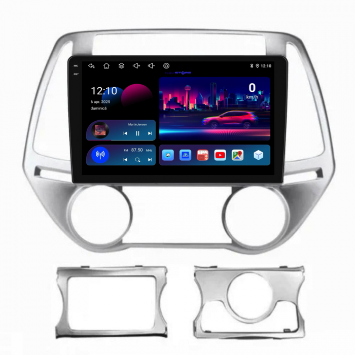 Navigatie Dedicata Hyundai I20 (2011-2015), 9Inch, 6Gb Ram, 128Gb Stocare, Carplay [4]