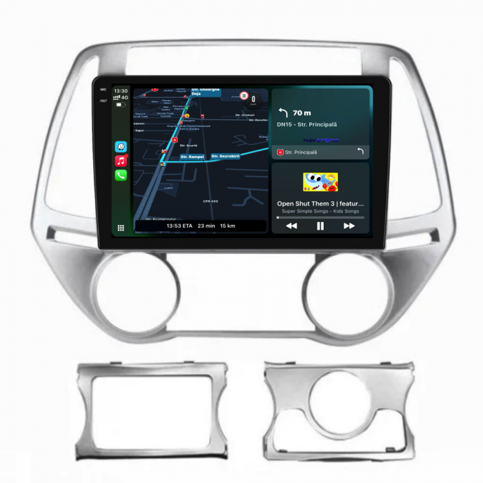 Navigatie Dedicata Hyundai I20 (2011-2015),QuadCore, 9Inch, 4Gb Ram, 64Gb Stocare, Carplay [2]