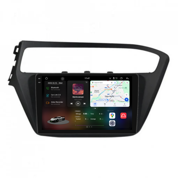 Navigatie Dedicata Hyundai I20 (2014-2020), 2K, 12Gb Ram, 256Gb Stocare, Carplay [1]