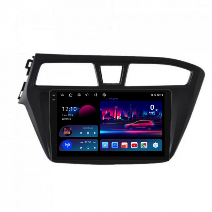 Navigatie Dedicata Hyundai I20 (2014-2020), 9Inch, 6Gb Ram, 128Gb Stocare, Carplay [4]