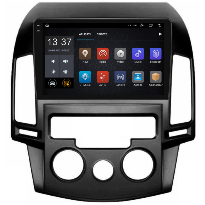 Navigatie Dedicata Hyundai I30 (2007-2012), 2K, 4Gb Ram, 64Gb Stocare, Carplay, Clima manuala [5]