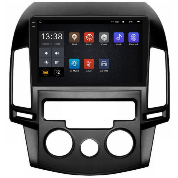 Navigatie Dedicata Hyundai I30 (2007-2012), 2K, 8Gb Ram, 256Gb Stocare, Carplay, Clima manuala [4]