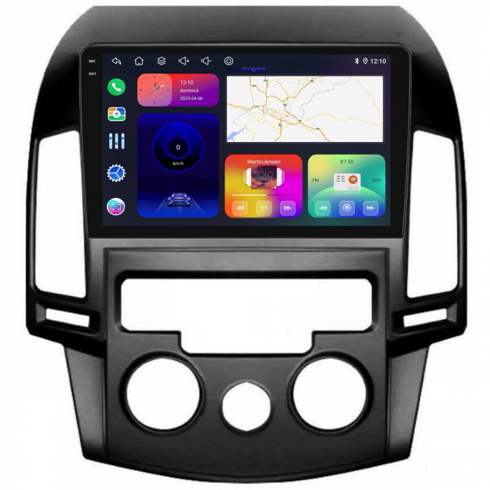 Navigatie Dedicata Hyundai I30 (2007-2012), 9Inch, 2Gb Ram, 32Gb Stocare, Carplay, Clima manuala [6]