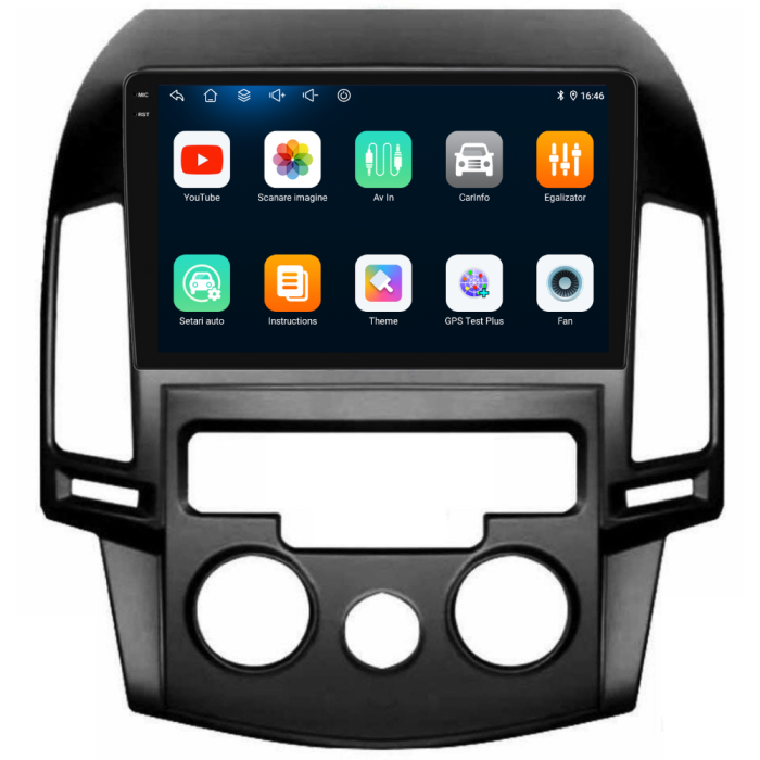 Navigatie Dedicata Hyundai I30 (2007-2012), 9Inch, 2Gb Ram, 32Gb Stocare, Carplay, Clima manuala [6]