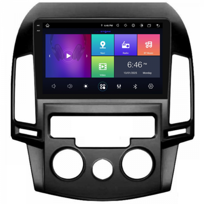 Navigatie Dedicata Hyundai I30 (2007-2012), 9Inch, 4Gb Ram, 64Gb Stocare, Carplay, Clima manuala [7]
