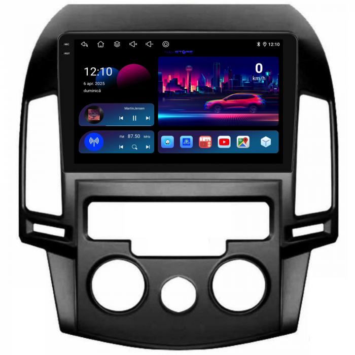 Navigatie Dedicata Hyundai I30 (2007-2012), 9Inch, 4Gb Ram, 64Gb Stocare, Carplay, Clima manuala [4]