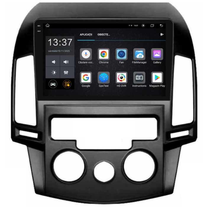 Navigatie Dedicata Hyundai I30 (2007-2012), 9Inch, 8Gb Ram, 256Gb Stocare, Carplay, Clima manuala [6]