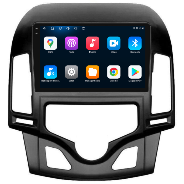 Navigatie Dedicata Hyundai I30 (2007-2012),QuadCore, 9Inch, 4Gb Ram, 64Gb Stocare, Carplay, Climatronic [5]