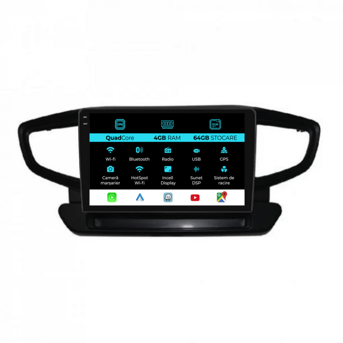 Navigatie Dedicata Hyundai Ioniq (2016 - 2022),QuadCore, 9Inch, 4Gb Ram, 64Gb Stocare, Carplay [1]