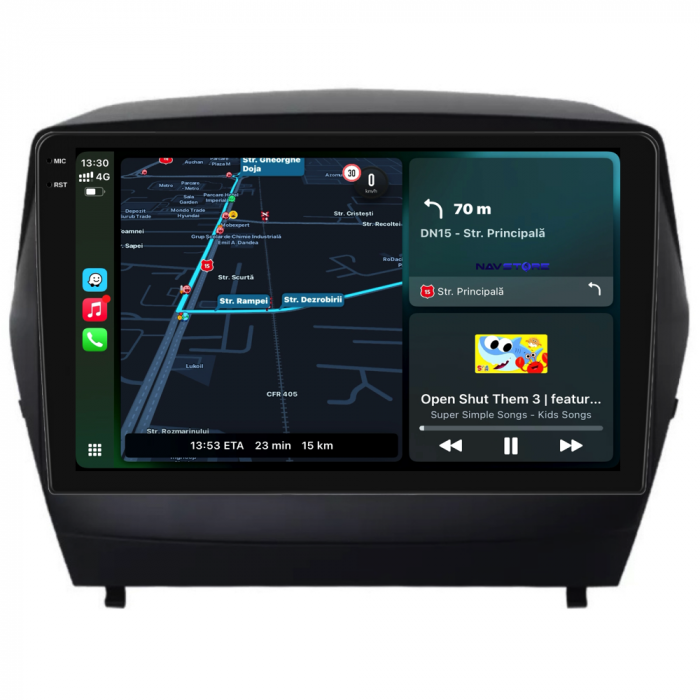 Navigatie Dedicata Hyundai IX35 (2009 - 2015),QuadCore, 9 Inch, 4Gb Ram, 64Gb stocare, Carplay [2]