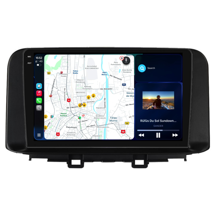 Navigatie Dedicata Hyundai Kona (2017-2023), 2K, 12Gb Ram, 256Gb Stocare, Carplay [4]