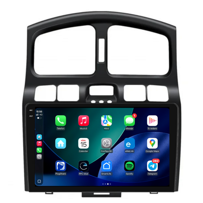 Navigatie Dedicata Hyundai Santa Fe (2000-2006), 2K, 4Gb Ram, 64Gb Stocare, Carplay [3]
