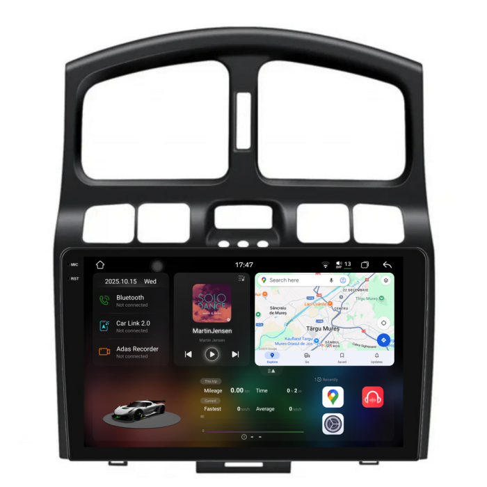 Navigatie Dedicata Hyundai Santa Fe (2000-2006), 2K, 12Gb Ram, 258Gb Stocare, Carplay [1]