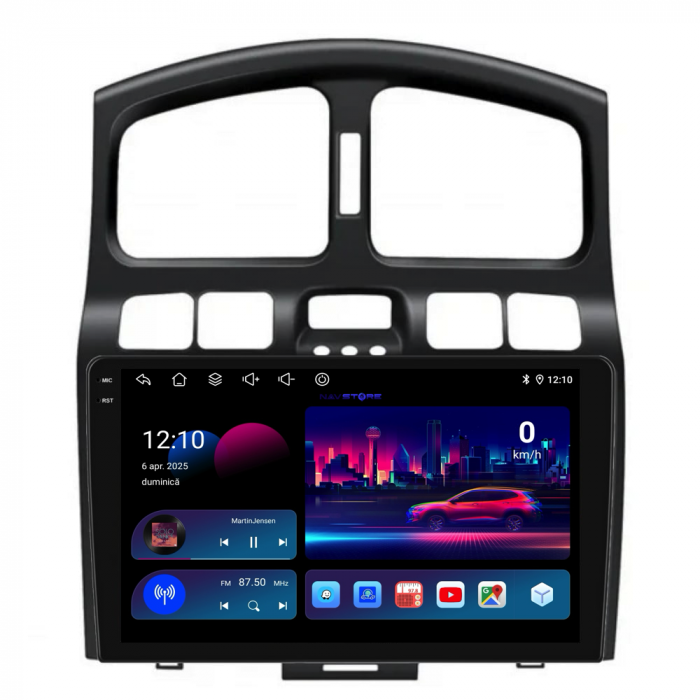 Navigatie Dedicata Hyundai Santa Fe (2000-2006), 2K, 4Gb Ram, 64Gb Stocare, Carplay [4]