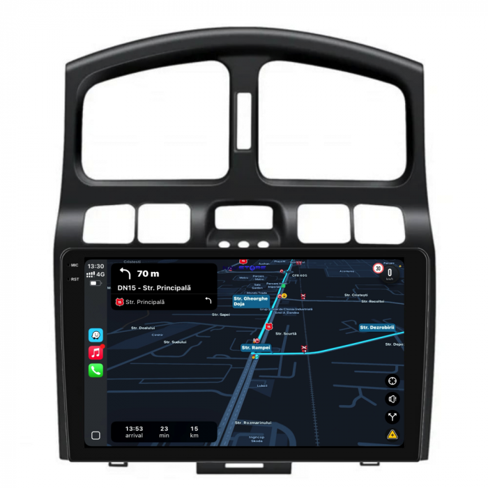 Navigatie Dedicata Hyundai Santa Fe (2000-2006), 2K, 4Gb Ram, 64Gb Stocare, Carplay [3]