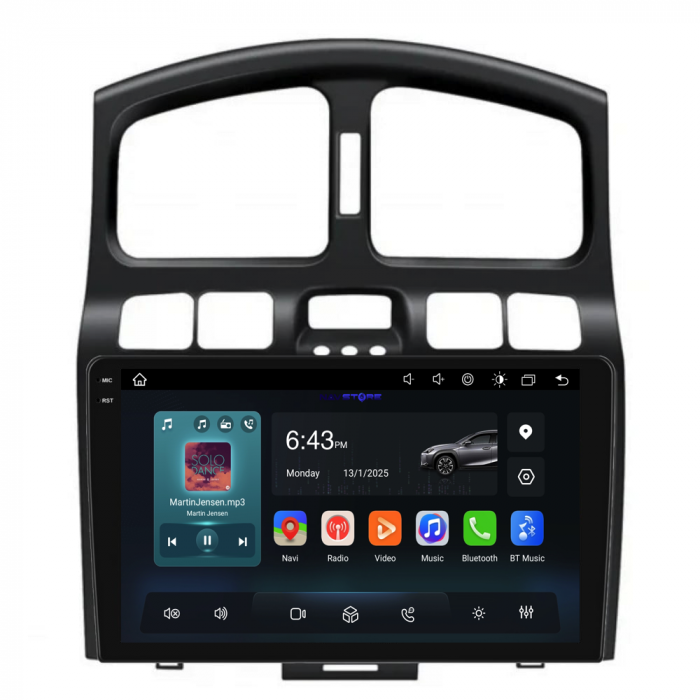 Navigatie Dedicata Hyundai Santa Fe (2000-2006), 9Inch, 6Gb Ram, 128Gb Stocare, Carplay [5]