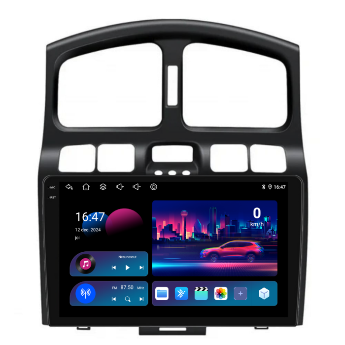 Navigatie Dedicata Hyundai Santa Fe (2000-2006),QuadCore, 9Inch, 4Gb Ram, 64Gb Stocare, Carplay [4]