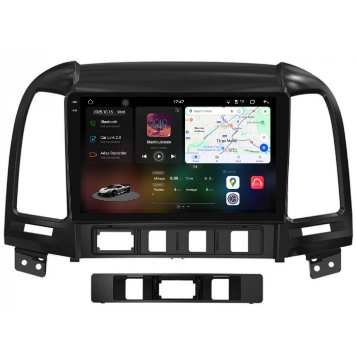 Navigatie Dedicata Hyundai Santa Fe (2005-2012), 2K, 12Gb Ram, 256Gb Stocare, Carplay [1]