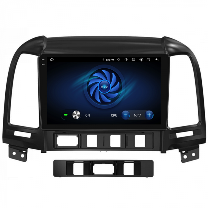 Navigatie Dedicata Hyundai Santa Fe (2005-2012), 9Inch, 6Gb Ram, 128Gb Stocare, Carplay [7]
