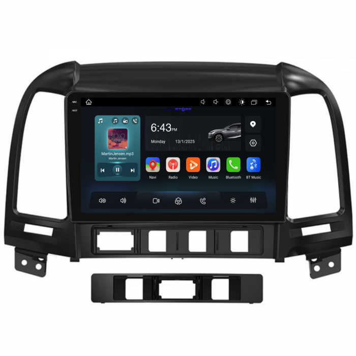 Navigatie Dedicata Hyundai Santa Fe (2005-2012), 9Inch, 8Gb Ram, 256Gb Stocare, Carplay [5]