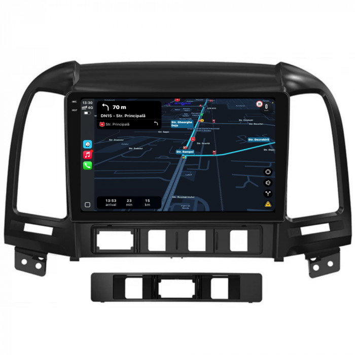Navigatie Dedicata Hyundai Santa Fe (2005-2012),QuadCore, 9Inch, 4Gb Ram, 64Gb Stocare, Carplay [3]