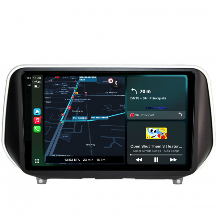 Navigatie Dedicata Hyundai SantaFe (2018-2024),QuadCore, 9Inch, 4Gb Ram, 64Gb Stocare, Carplay [2]