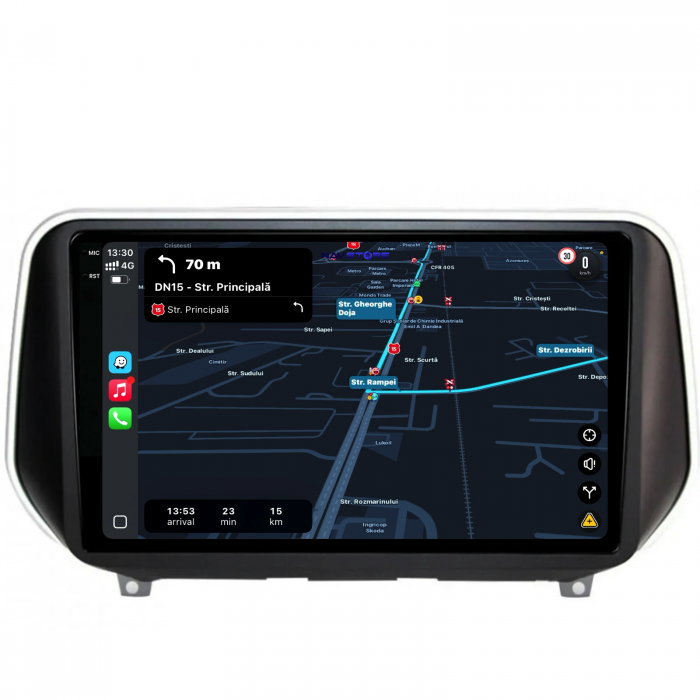 Navigatie Dedicata Hyundai SantaFe (2018-2024),QuadCore, 9Inch, 4Gb Ram, 64Gb Stocare, Carplay [3]
