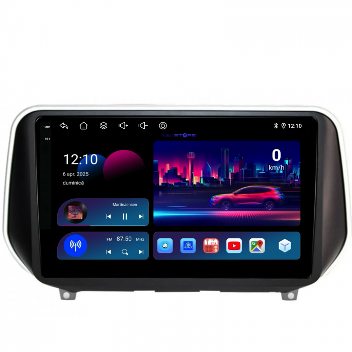 Navigatie Dedicata Hyundai SantaFe (2018-2024),QuadCore, 9Inch, 4Gb Ram, 64Gb Stocare, Carplay [4]