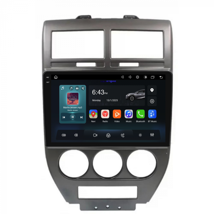 Navigatie Dedicata Jeep Compass (2006-2010), 9Inch, 8Gb Ram, 256Gb Stocare, Carplay [5]