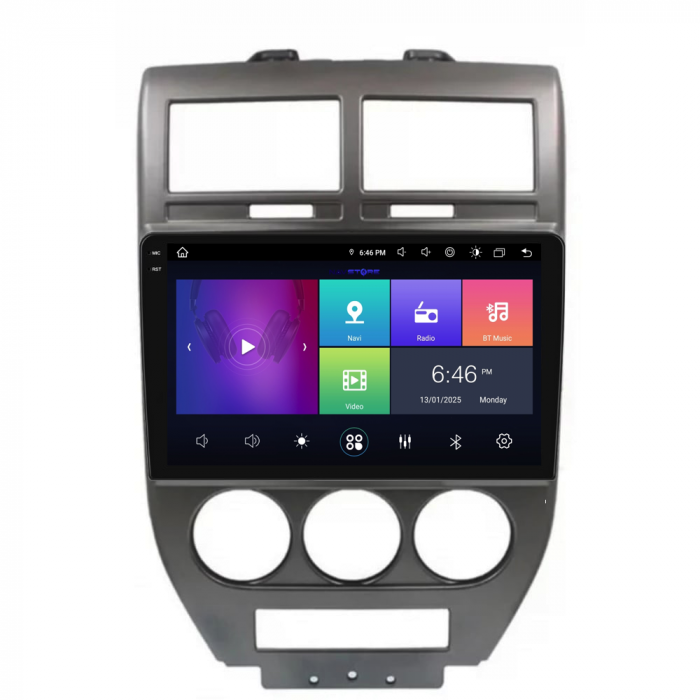 Navigatie Dedicata Jeep Compass (2006-2010), 9Inch, 8Gb Ram, 256Gb Stocare, Carplay [4]